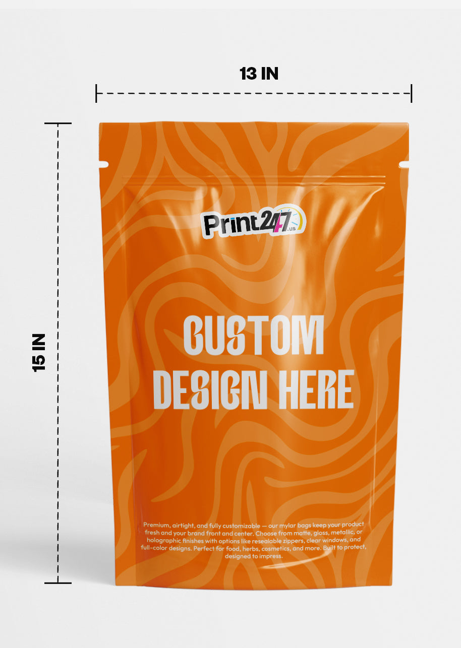 Custom Printed 13x15" Mylar Bags (Lb)