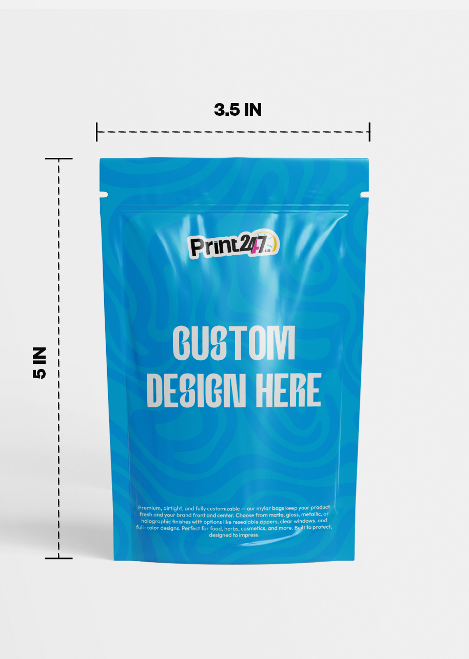 Custom Printed 3.5x5" Standup Pouches
