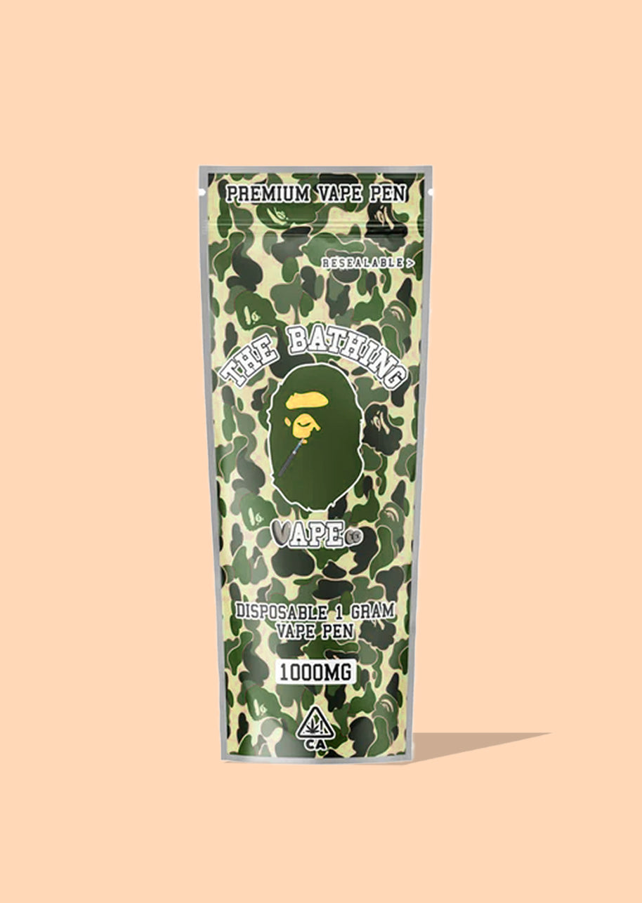 Custom Printed 2.5x7" Child Resistant Vape Pen Mylar Bags