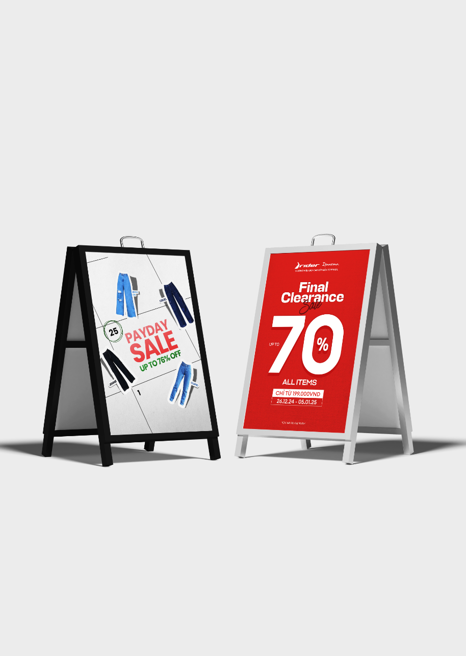 Custom A-Frame Signs | Durable Portable & Weather-Resistant
